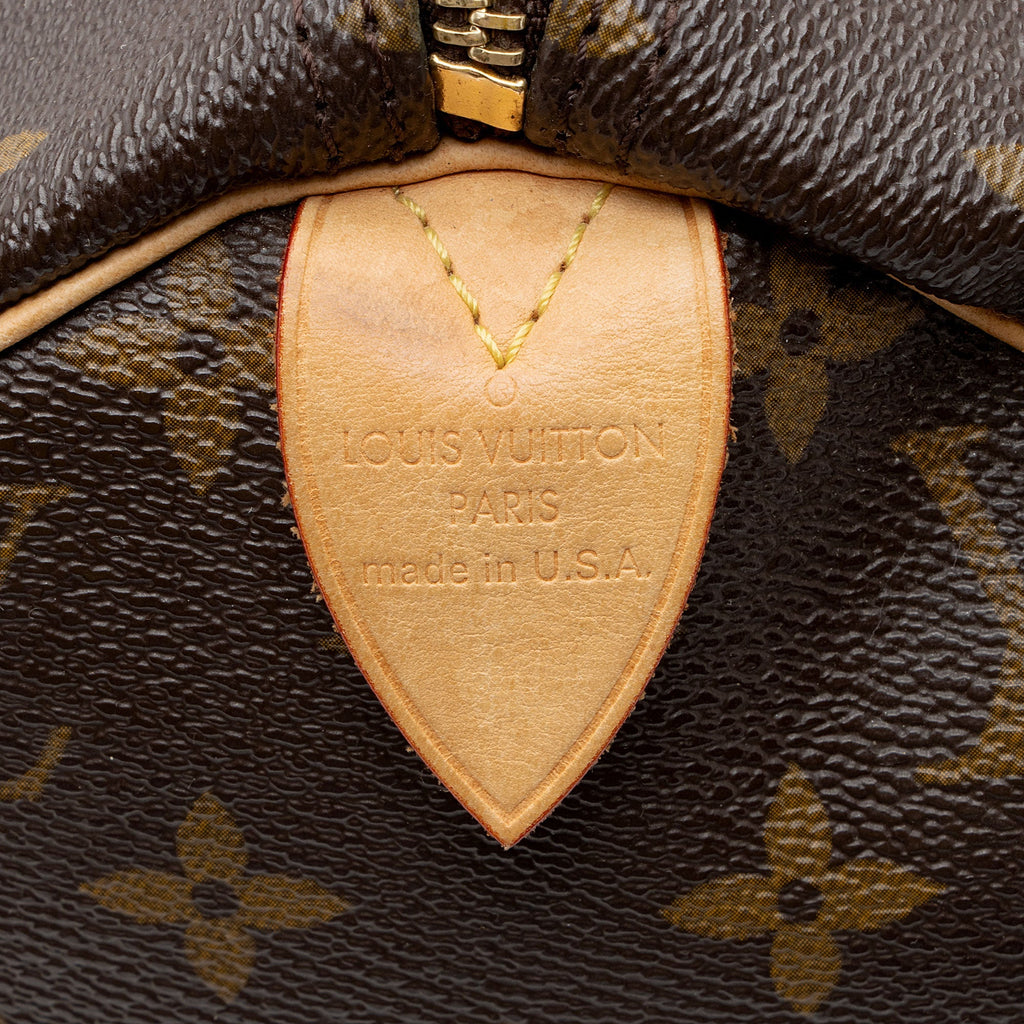 Louis Vuitton Monogram Canvas Speedy 30 Satchel
