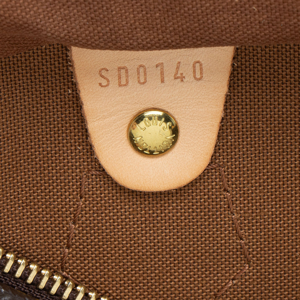 Louis Vuitton Monogram Canvas Speedy 30 Satchel