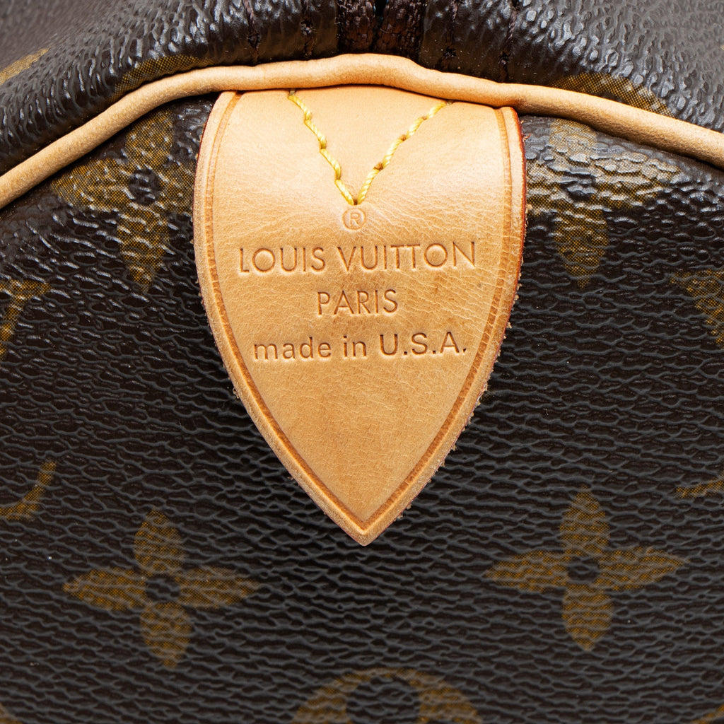 Louis Vuitton Monogram Canvas Speedy 30 Satchel