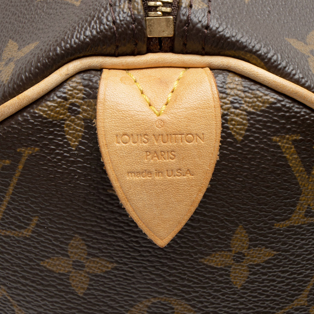 Louis Vuitton Monogram Canvas Speedy 30 Satchel