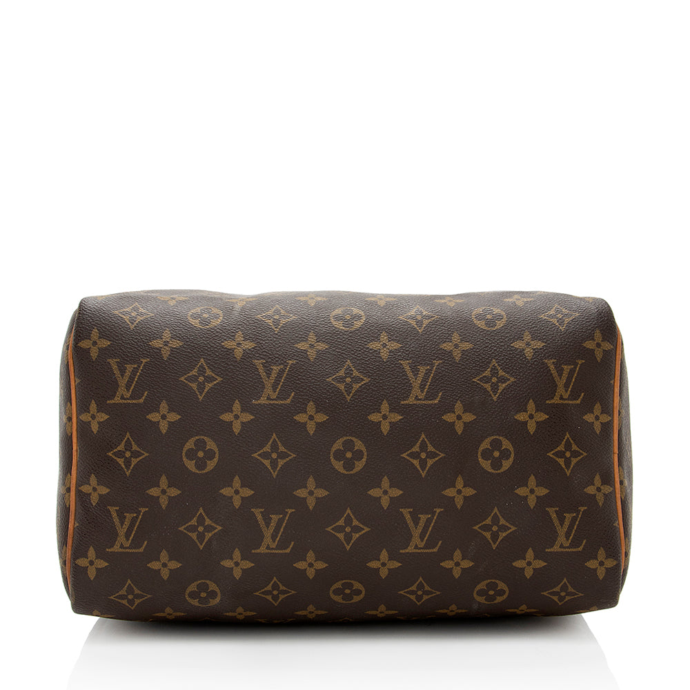 Louis Vuitton  Monogram Canvas Speedy 30 Satchel (SHF-18250)