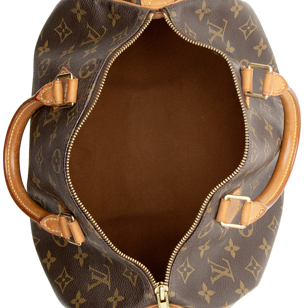 Louis Vuitton  Monogram Canvas Speedy 30 Satchel (SHF-18250)