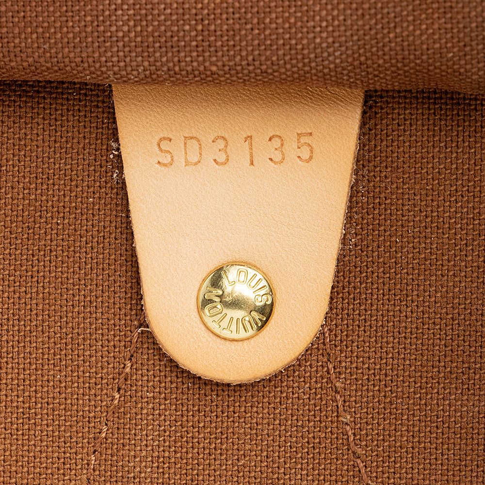 Louis Vuitton Monogram Canvas Speedy 35 Satchel (SHF-17836)