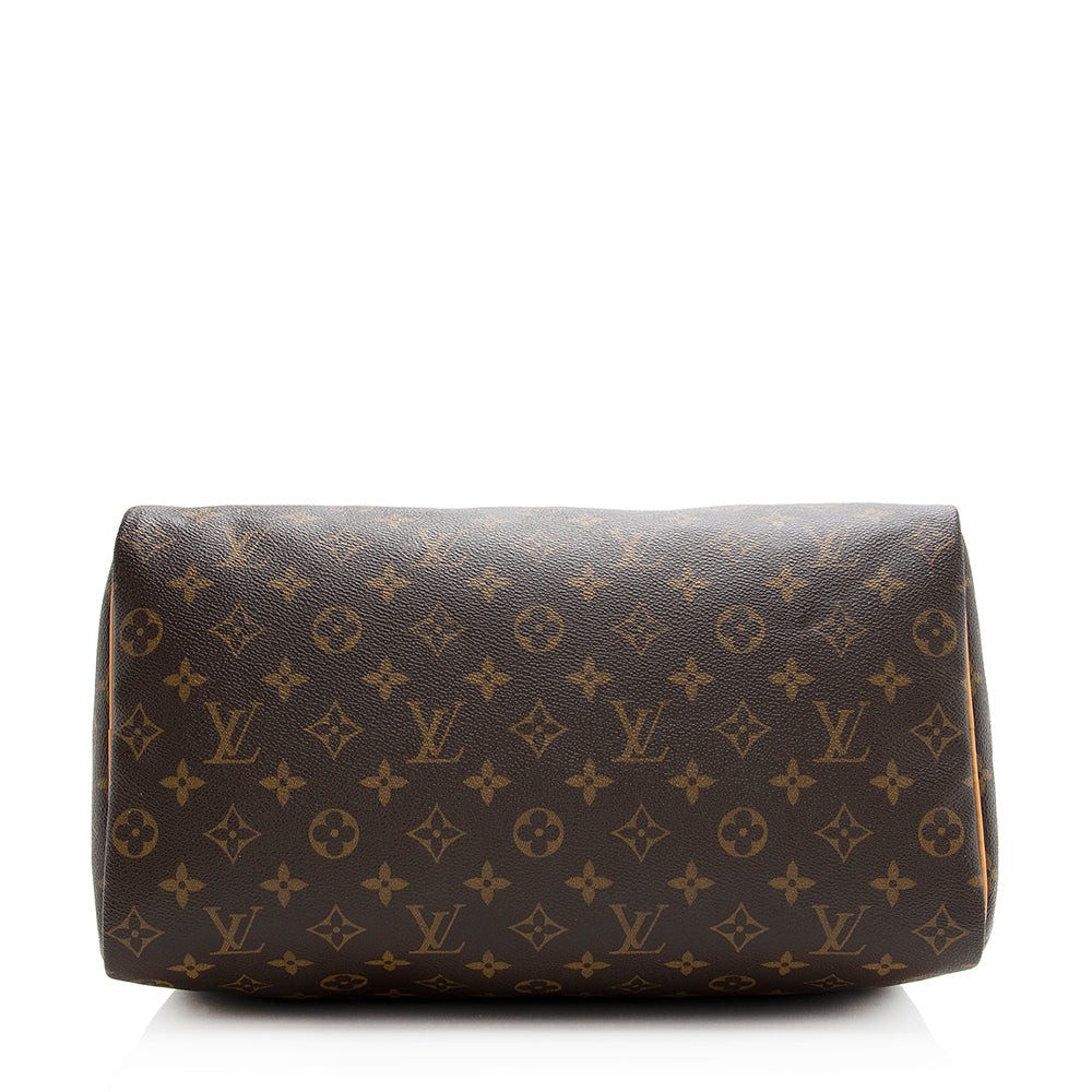 Louis Vuitton Monogram Canvas Speedy 35 Satchel (SHF-20543)