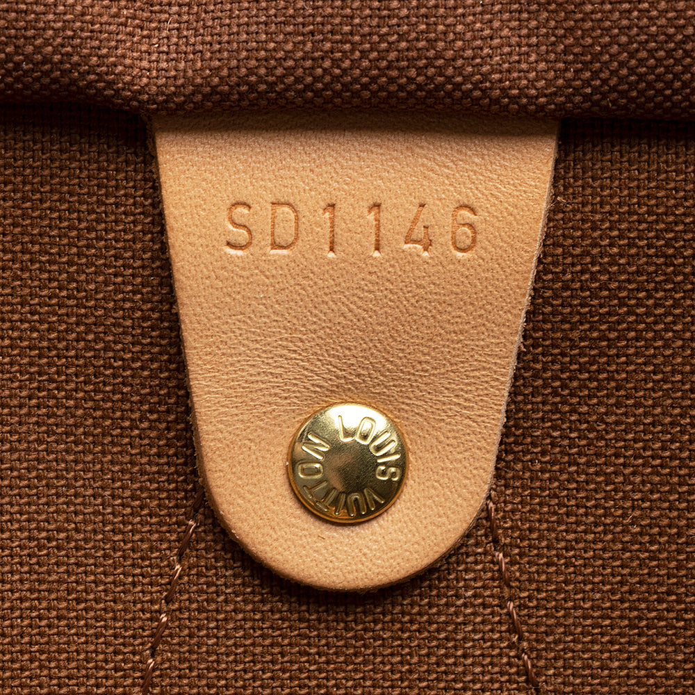 Louis Vuitton Monogram Canvas Speedy 35 Satchel (SHF-20543)