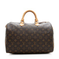 Louis Vuitton Monogram Canvas Speedy 35 Satchel (SHF-20543)