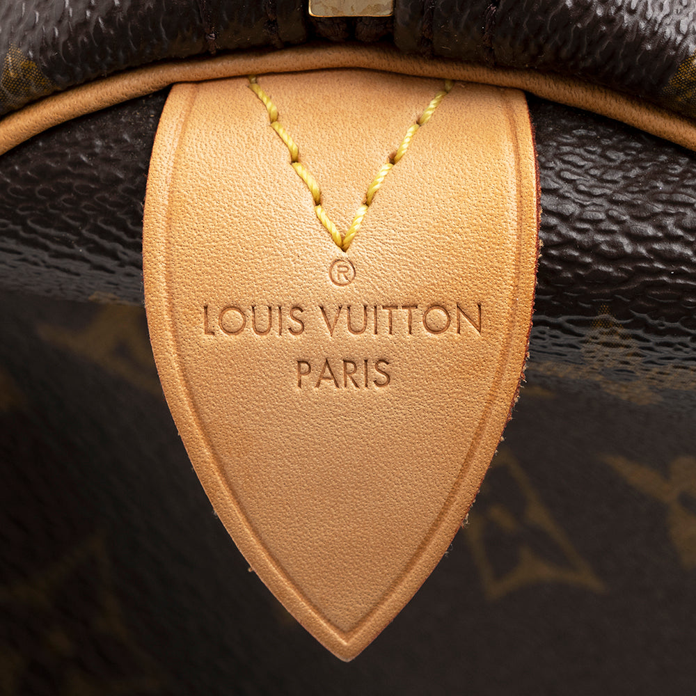 Louis Vuitton Monogram Canvas Speedy 35 Satchel (SHF-20543)