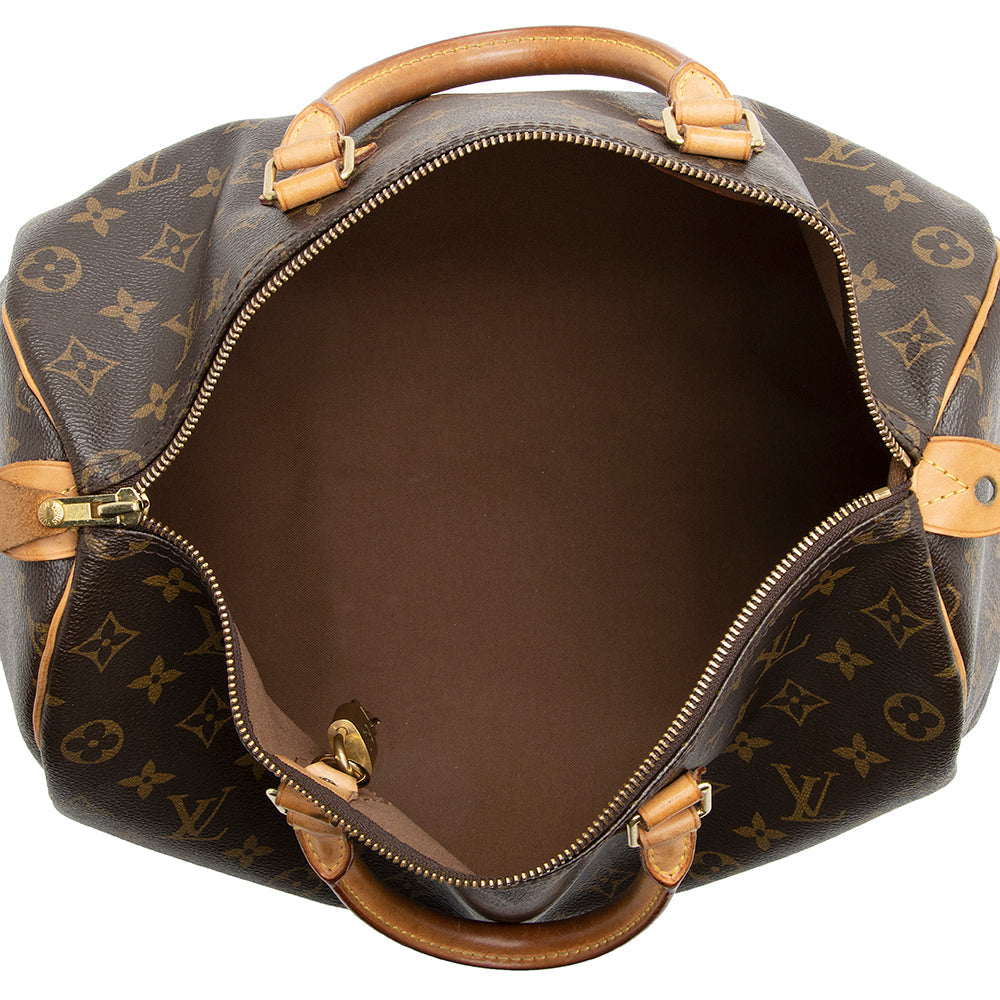 Louis Vuitton Monogram Canvas Speedy 35 Satchel (SHF-21589)