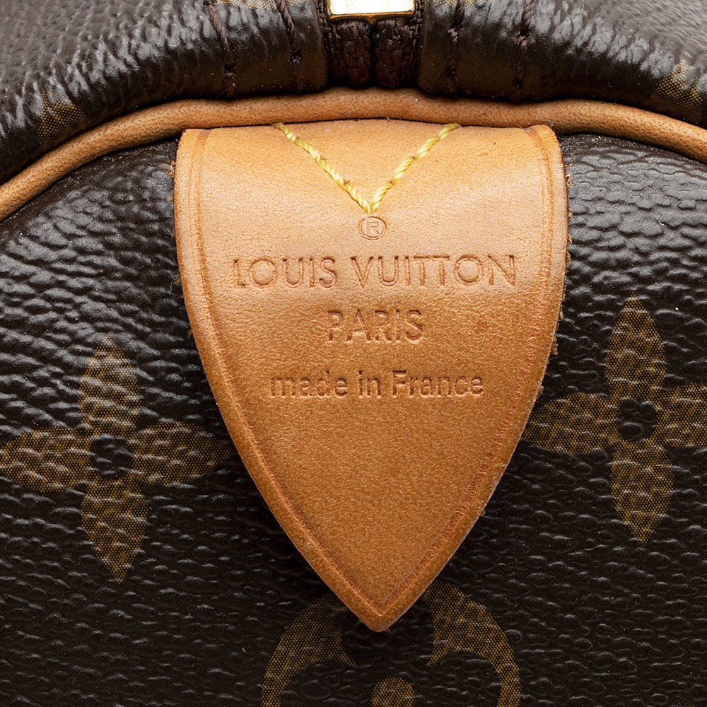 Louis Vuitton Monogram Canvas Speedy 35 Satchel (SHF-21589)