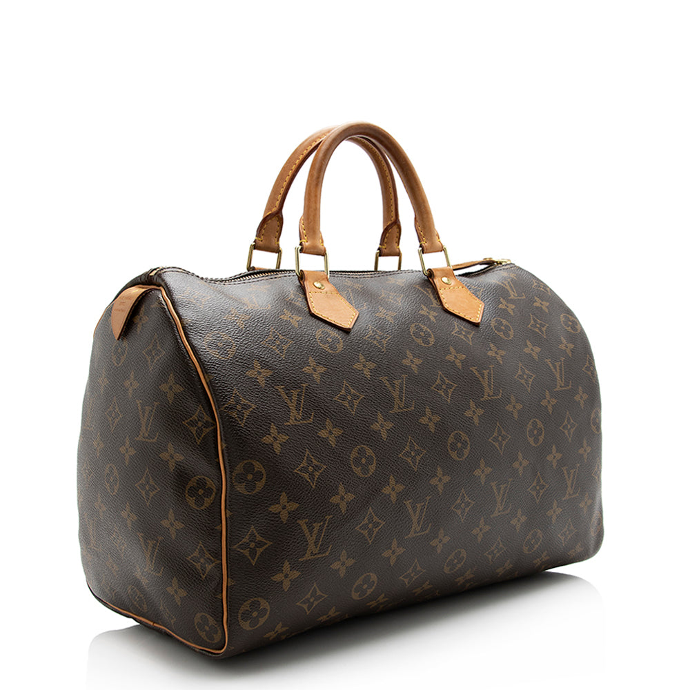 Louis Vuitton Monogram Canvas Speedy 35 Satchel (SHF-21589)