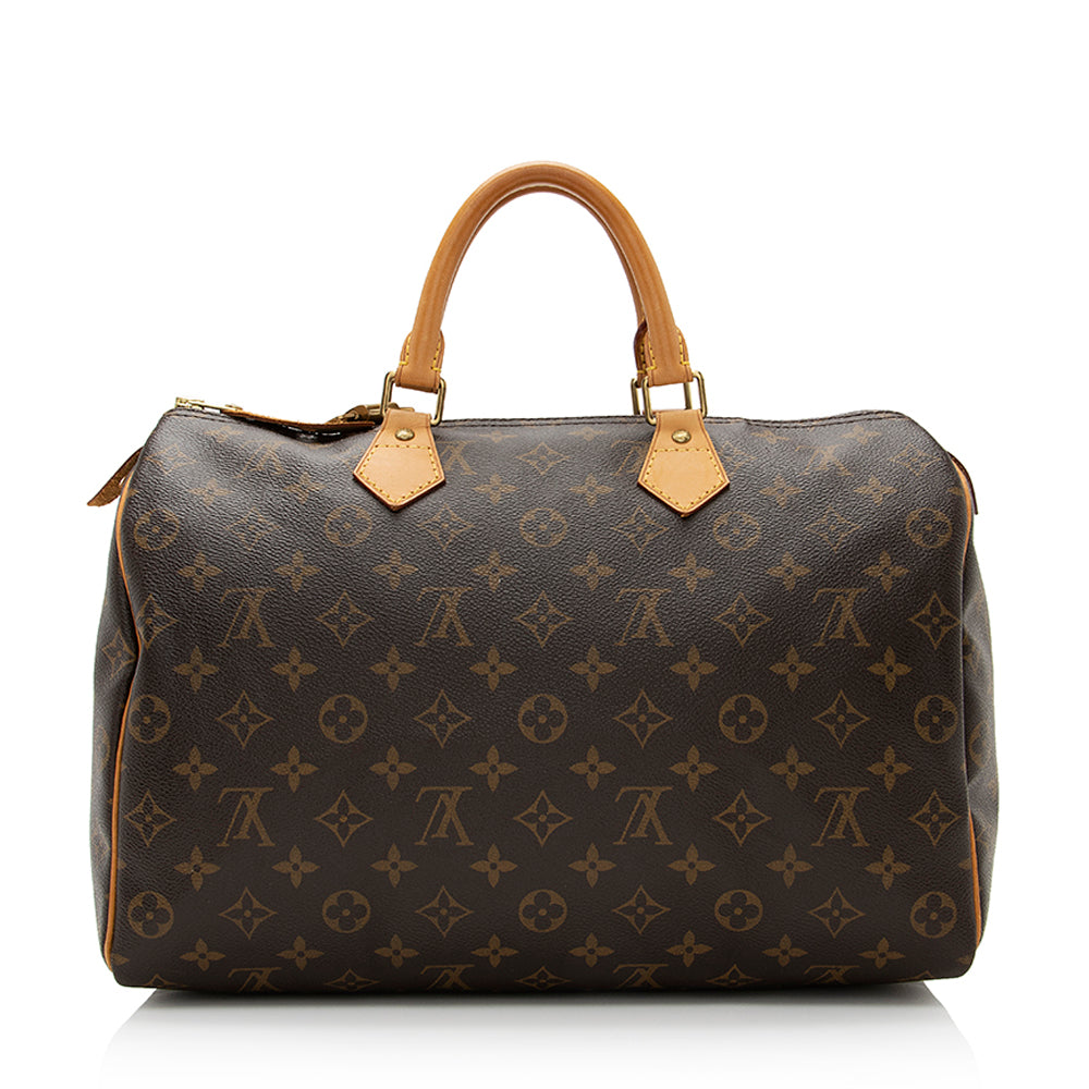 Louis Vuitton Monogram Canvas Speedy 35 Satchel (SHF-21621)