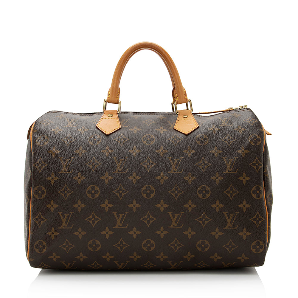 Louis Vuitton Monogram Canvas Speedy 35 Satchel (SHF-21621)