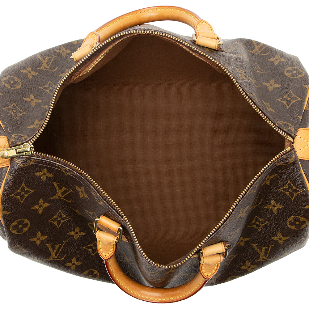 Louis Vuitton Monogram Canvas Speedy 35 Satchel (SHF-21621)