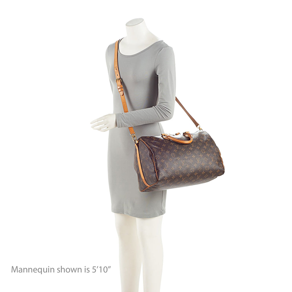 Louis Vuitton Monogram Canvas Speedy Bandouliere 35 Satchel (SHF-J30zzA)