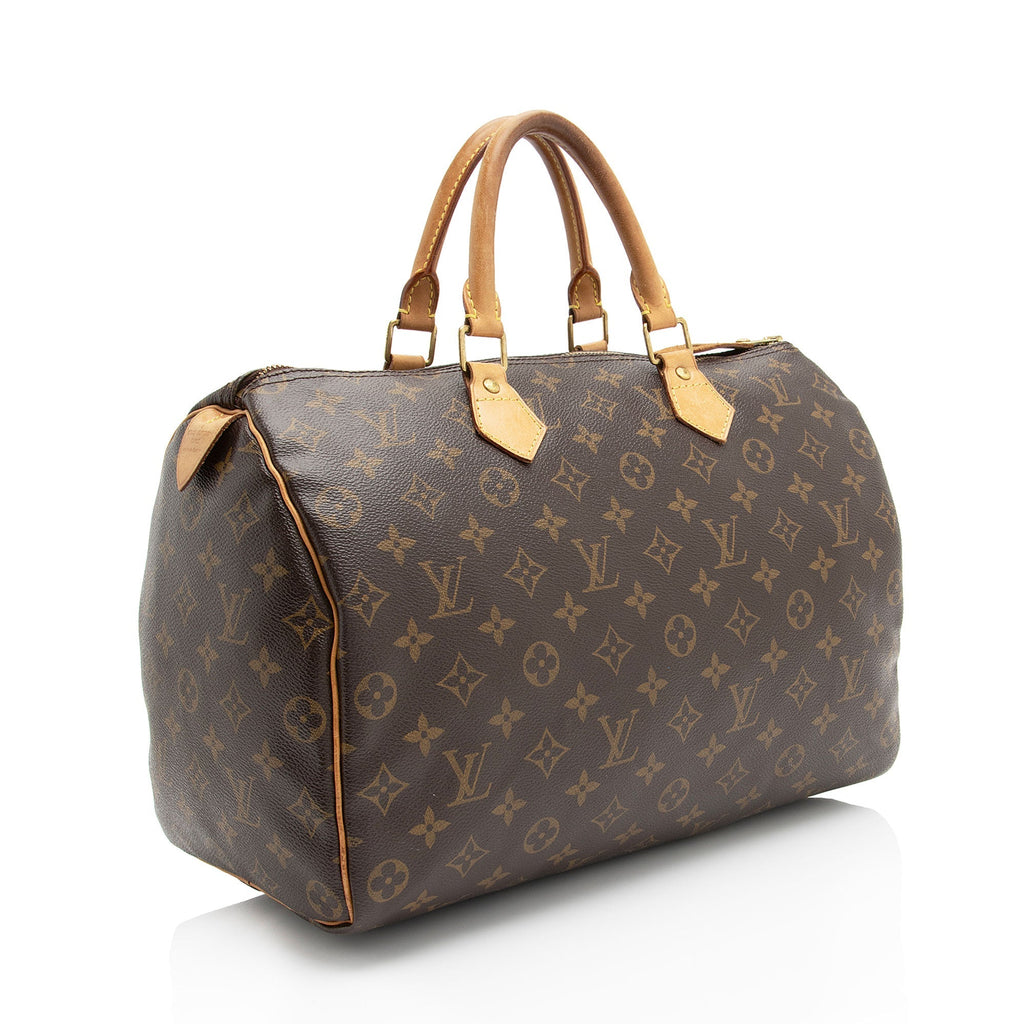 Louis Vuitton Monogram Canvas Speedy 35 Satchel (SHF-wdK2Fs)