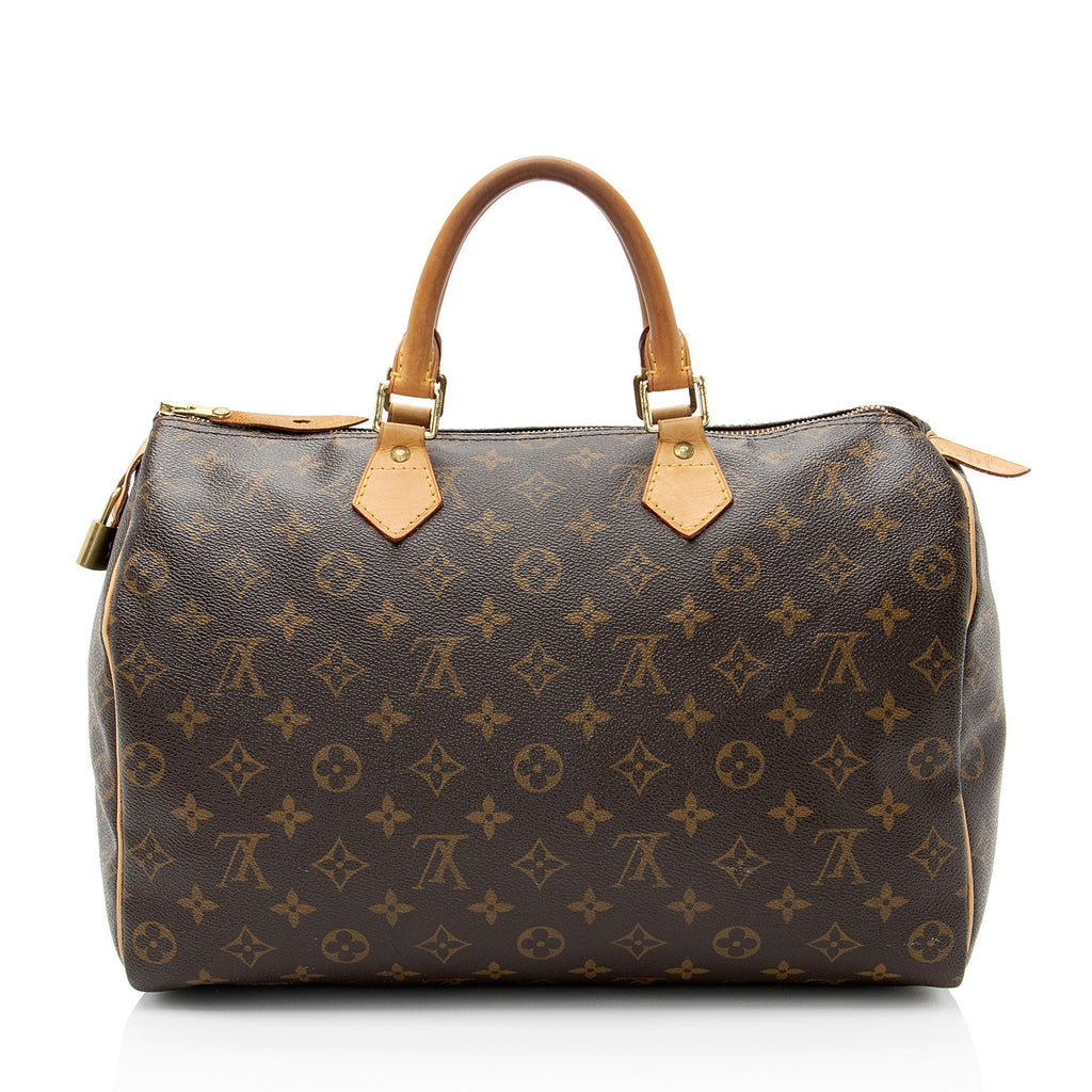Louis Vuitton Monogram Canvas Speedy 35 Satchel