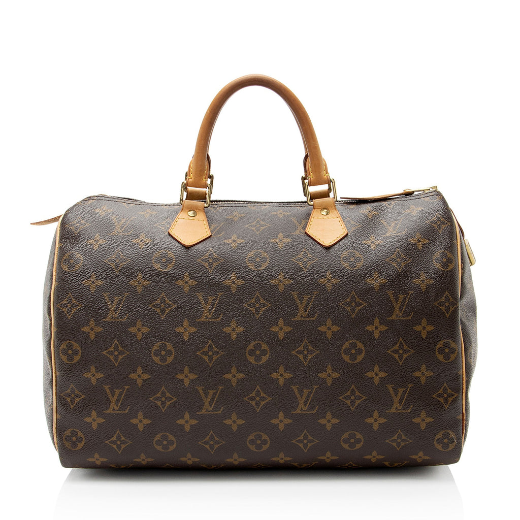 Louis Vuitton Monogram Canvas Speedy 35 Satchel