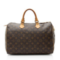 Louis Vuitton Monogram Canvas Speedy 35 Satchel