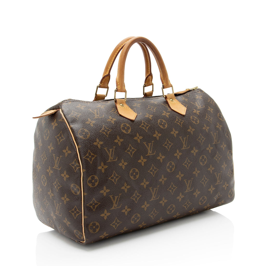 Louis Vuitton Monogram Canvas Speedy 35 Satchel