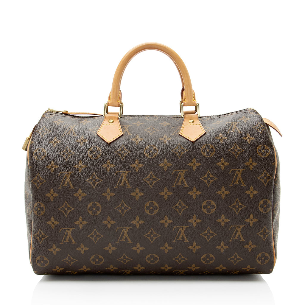 Louis Vuitton Monogram Canvas Speedy 35 Satchel