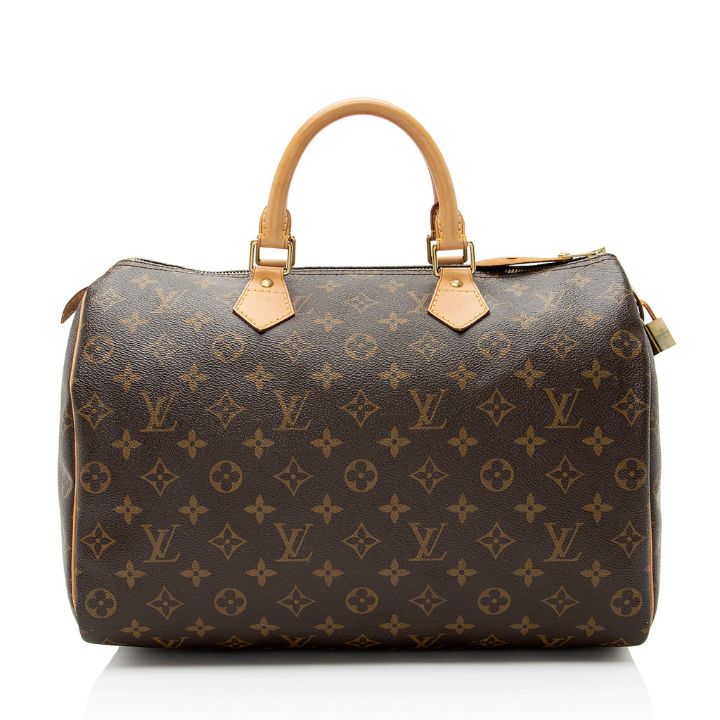 Louis Vuitton Monogram Canvas Speedy 35 Satchel