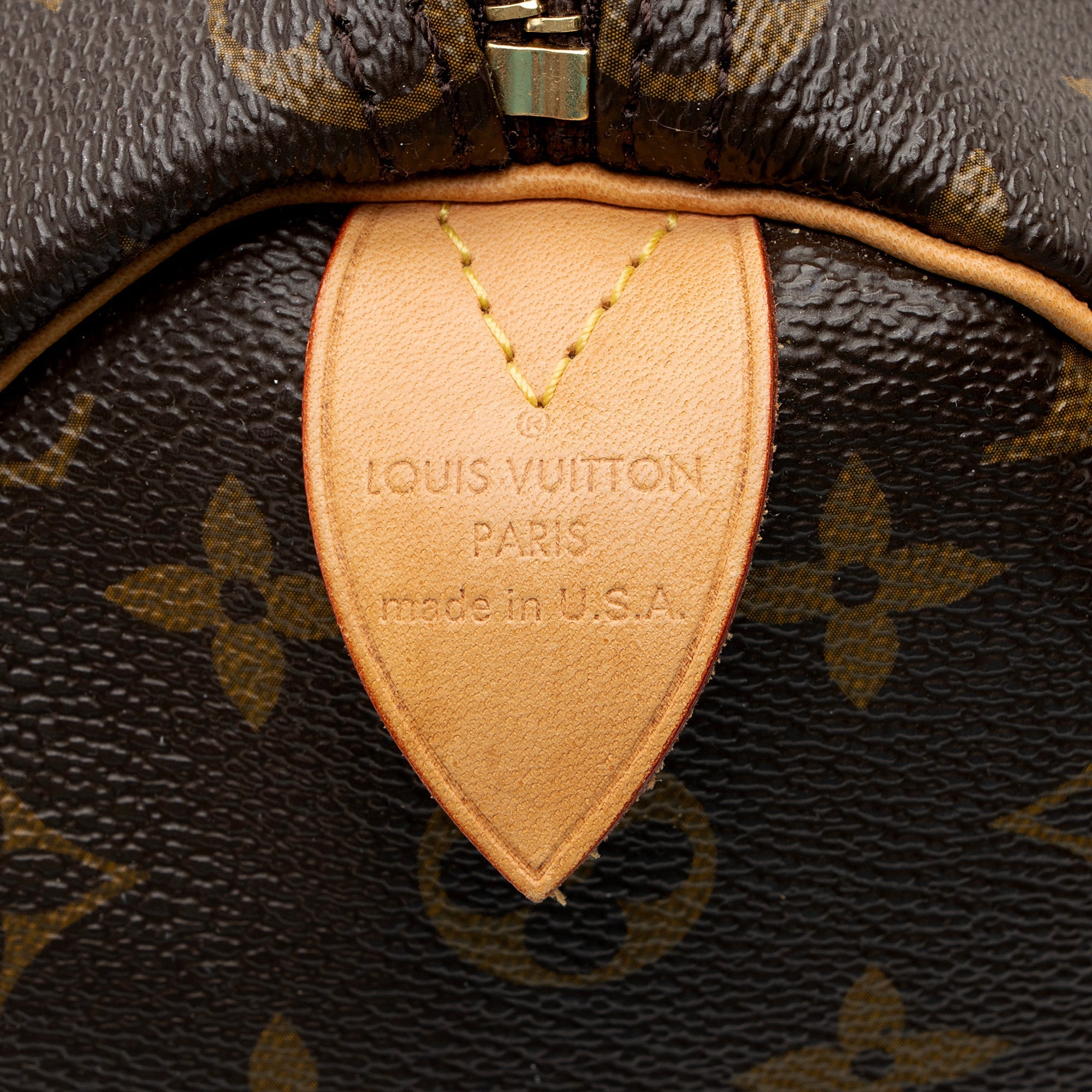 Louis Vuitton Monogram Canvas Speedy 35 Satchel