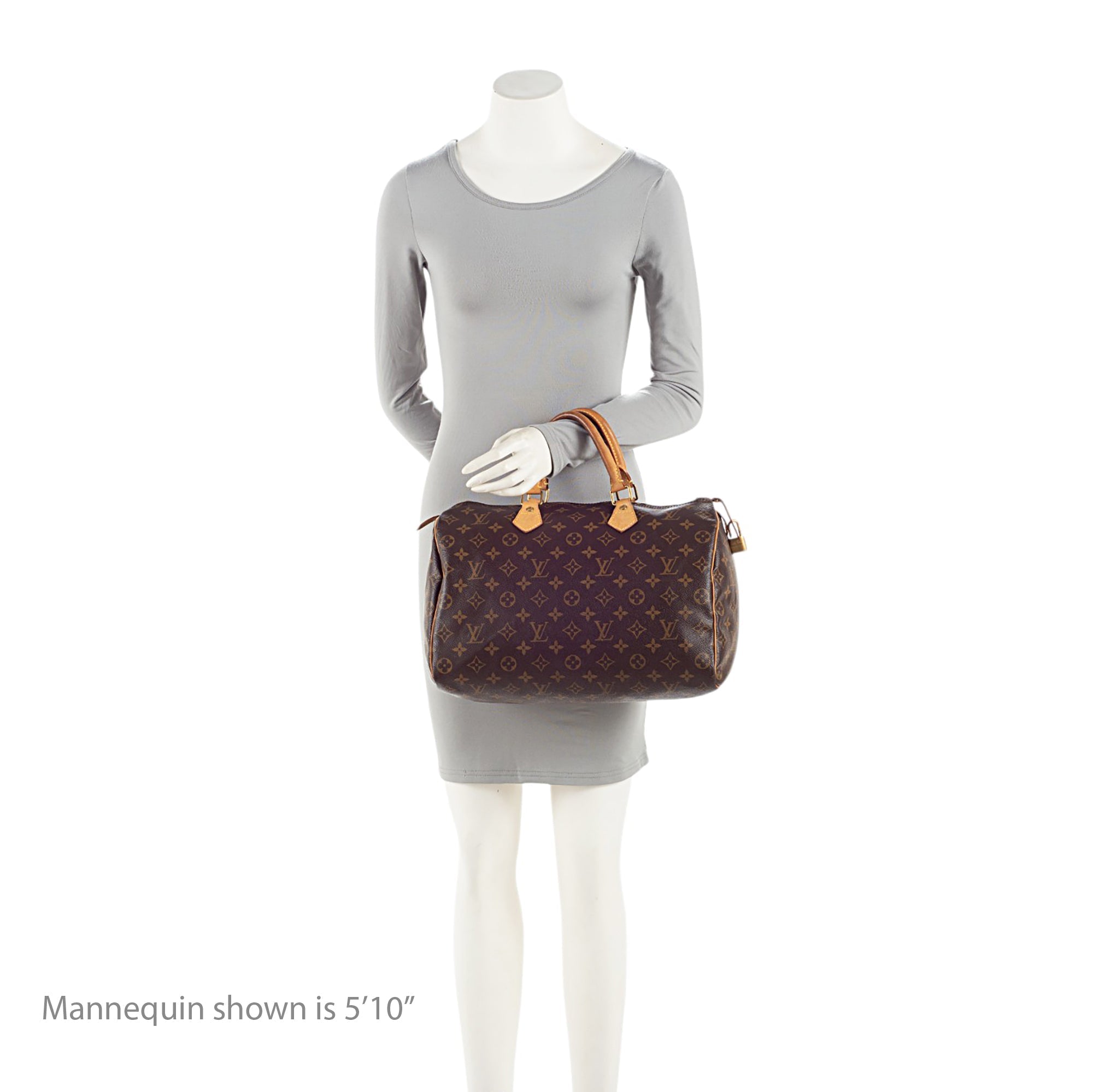 Louis Vuitton Monogram Canvas Speedy 35 Satchel
