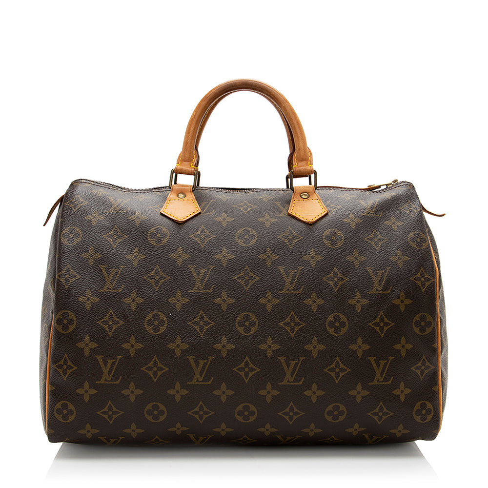 Louis Vuitton  Monogram Canvas Speedy 35 Satchel (SHF-17134)