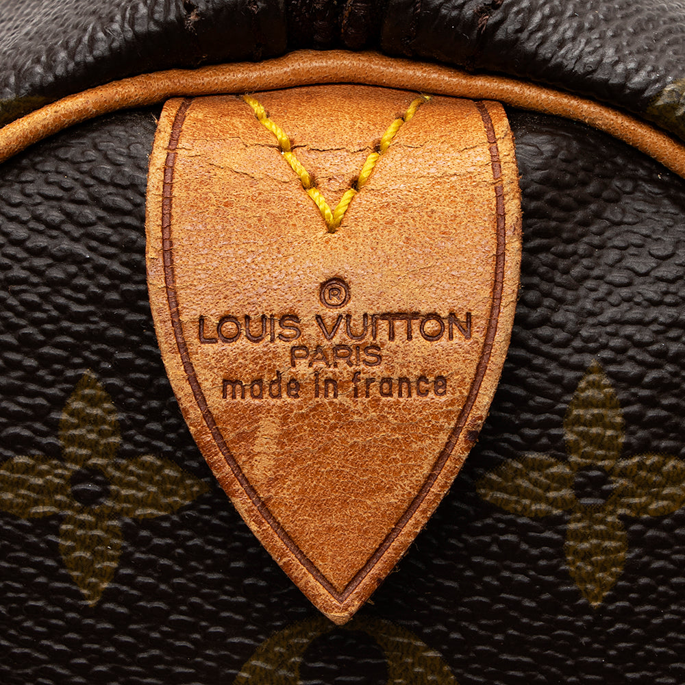 Louis Vuitton  Monogram Canvas Speedy 35 Satchel (SHF-17134)