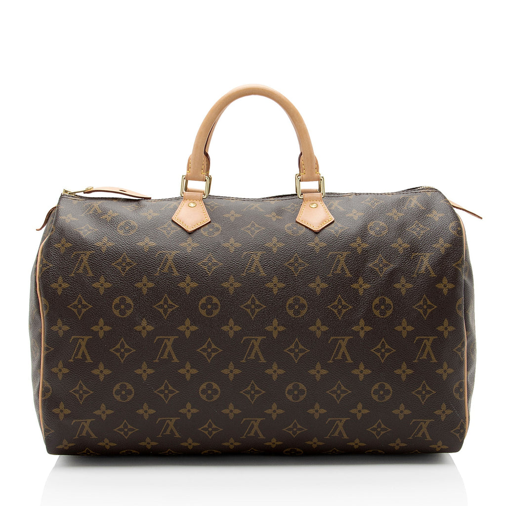 Louis Vuitton Monogram Canvas Speedy 40 Satchel (SHF-Z2EgbN)