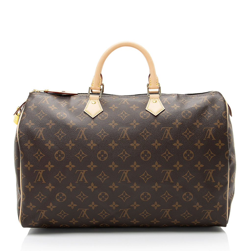 Louis Vuitton Monogram Canvas Speedy 40 Satchel