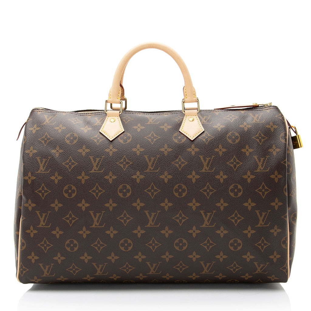 Louis Vuitton Monogram Canvas Speedy 40 Satchel