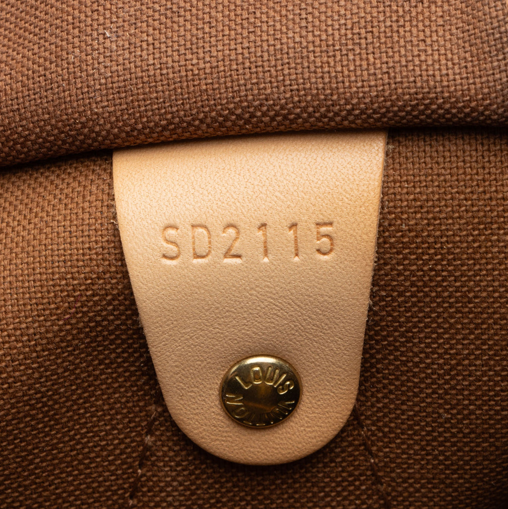 Louis Vuitton Monogram Canvas Speedy 40 Satchel