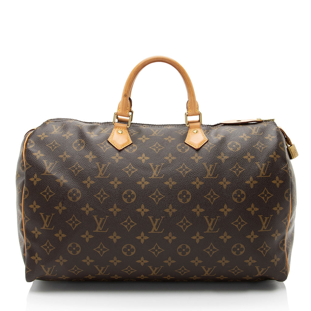 Louis Vuitton Monogram Canvas Speedy 40 Satchel