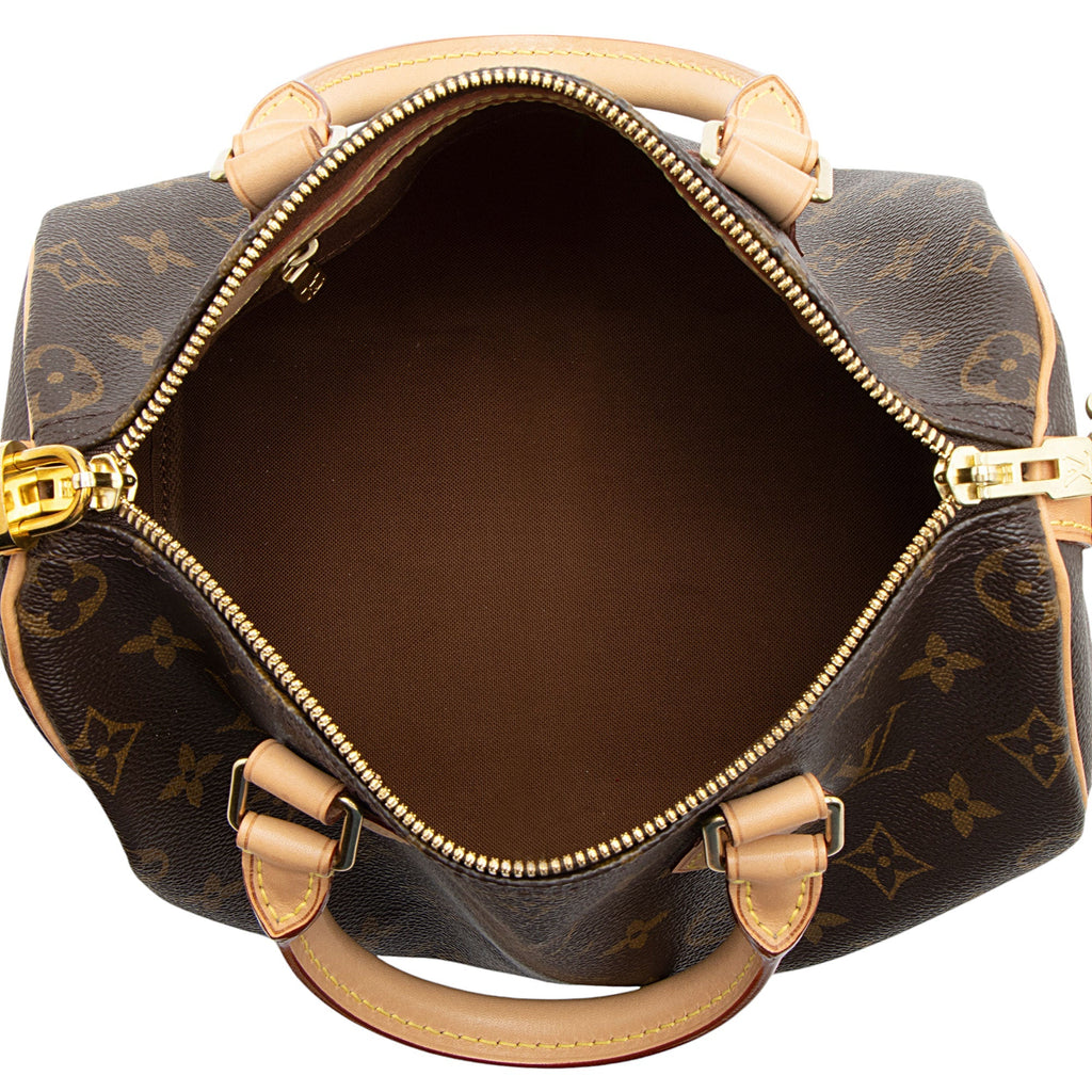 Louis Vuitton Monogram Canvas Speedy Bandouliere 25 Satchel (SHF-3K4Gdy)