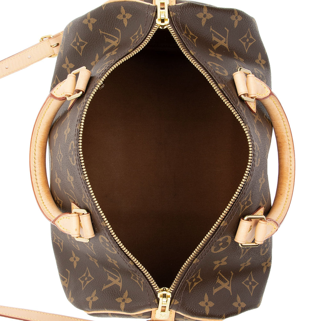 Louis Vuitton Monogram Canvas Speedy Bandouliere 30 Satchel (SHF-ofssD0)