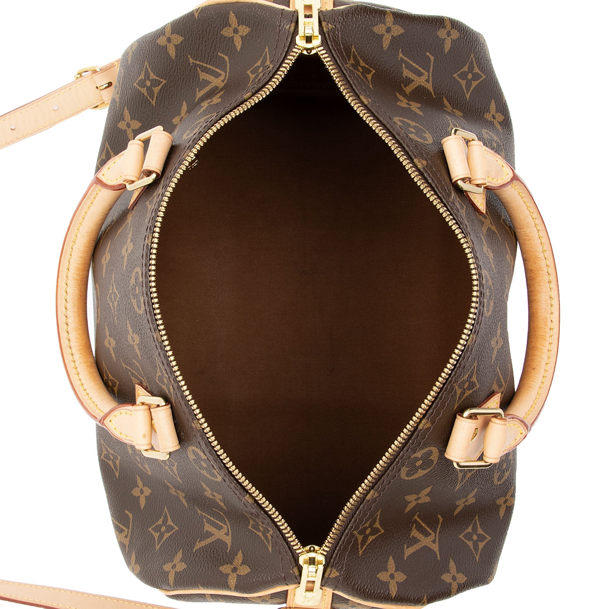 Louis Vuitton Monogram Canvas Speedy Bandouliere 30 Satchel (SHF-ofssD0)