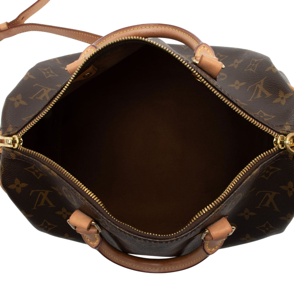 Louis Vuitton Monogram Canvas Speedy Bandouliere 30 Satchel (SHF-mXkVyF)