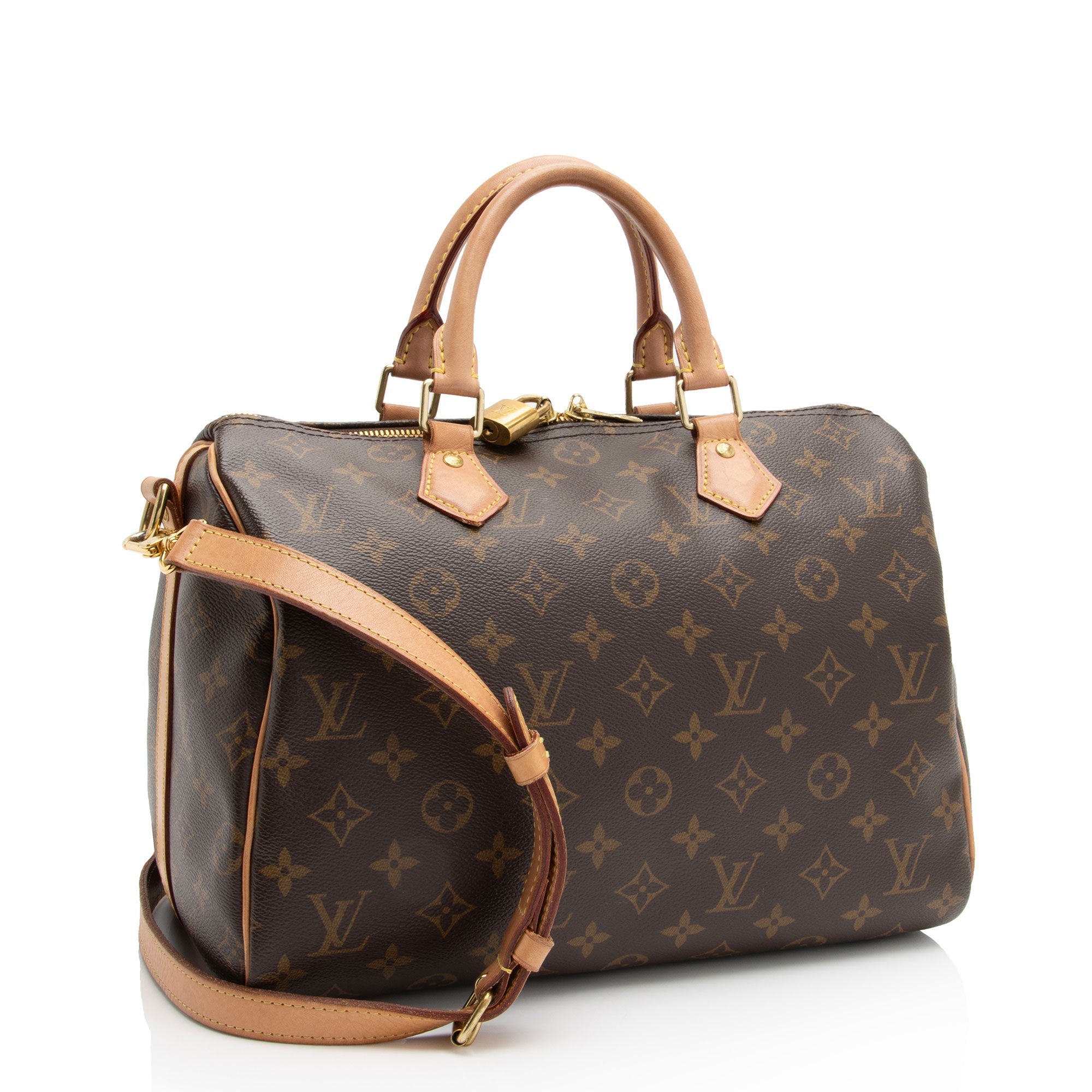 Louis Vuitton Monogram Canvas Speedy Bandouliere 30 Satchel (SHF-mXkVyF)