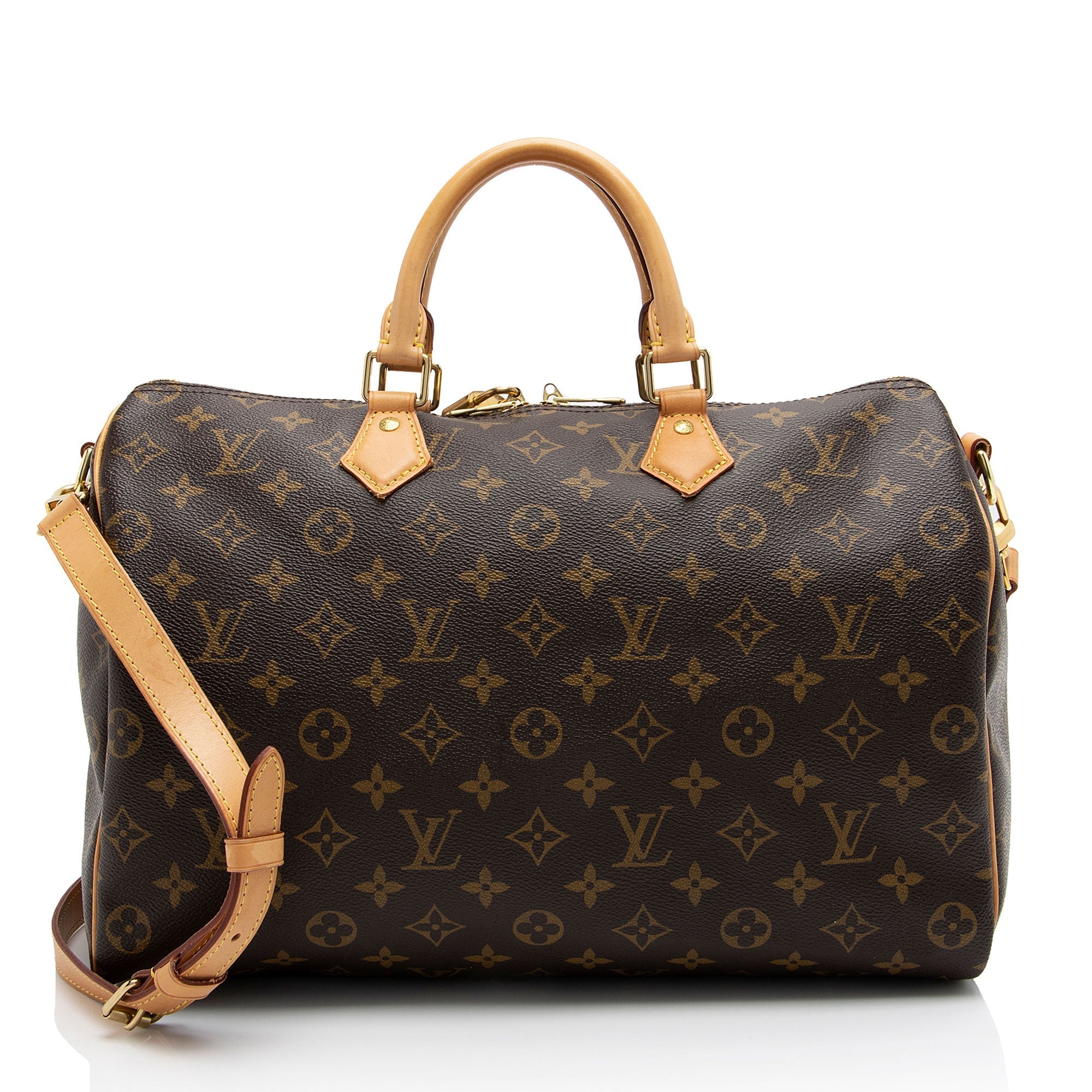Louis Vuitton Monogram Canvas Speedy Bandouliere 35 Satchel (SHF-FacODh)