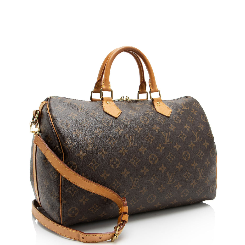 Louis Vuitton Monogram Canvas Speedy Bandouliere 35 Satchel (SHF-J30zzA)