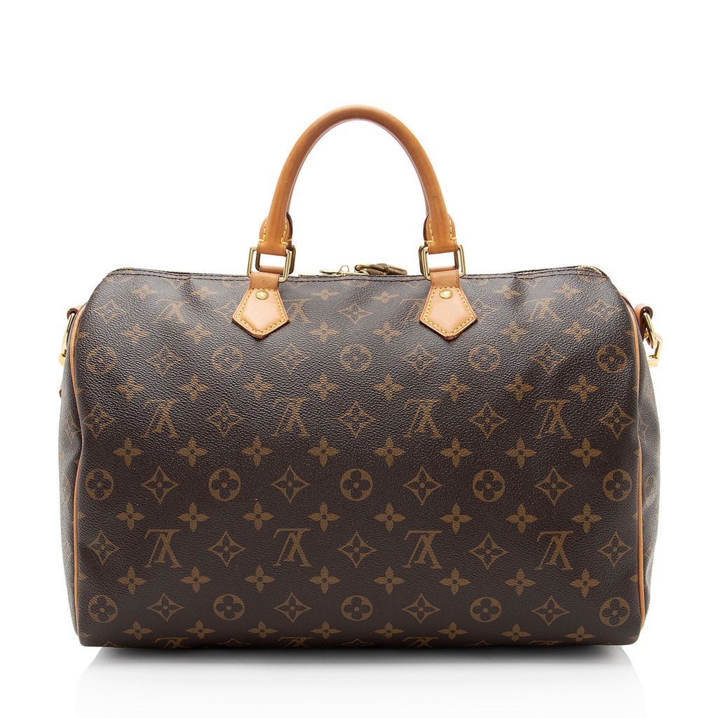 Louis Vuitton Monogram Canvas Speedy Bandouliere 35 Satchel (SHF-4v9vw4)
