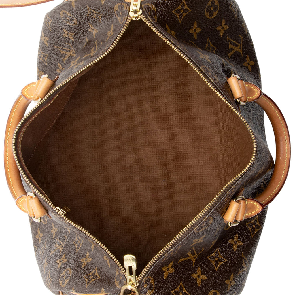 Louis Vuitton Monogram Canvas Speedy Bandouliere 35 Satchel (SHF-4v9vw4)