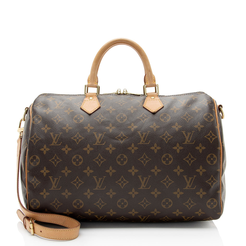 Louis Vuitton Monogram Canvas Speedy Bandouliere 35 Satchel (SHF-rOaWtz)