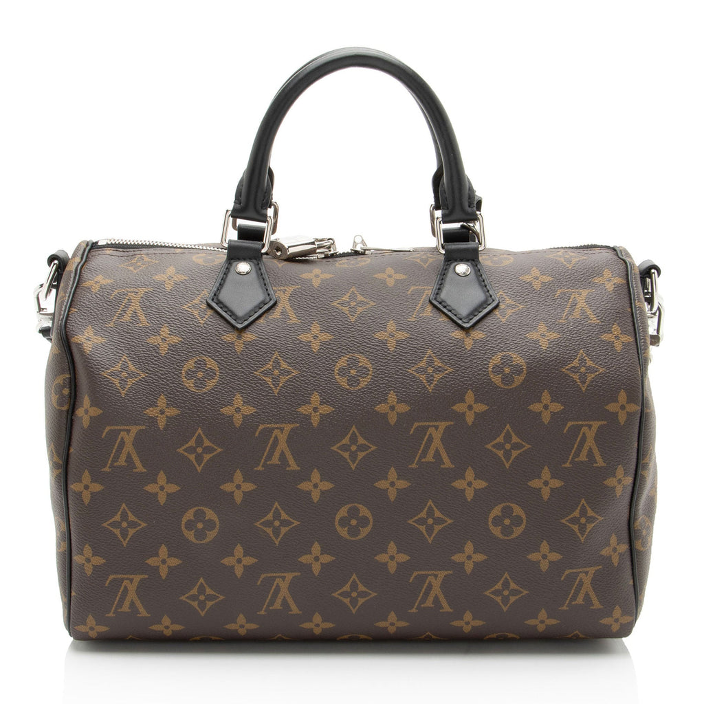 Louis Vuitton Monogram Canvas Speedy Dark 30 Satchel