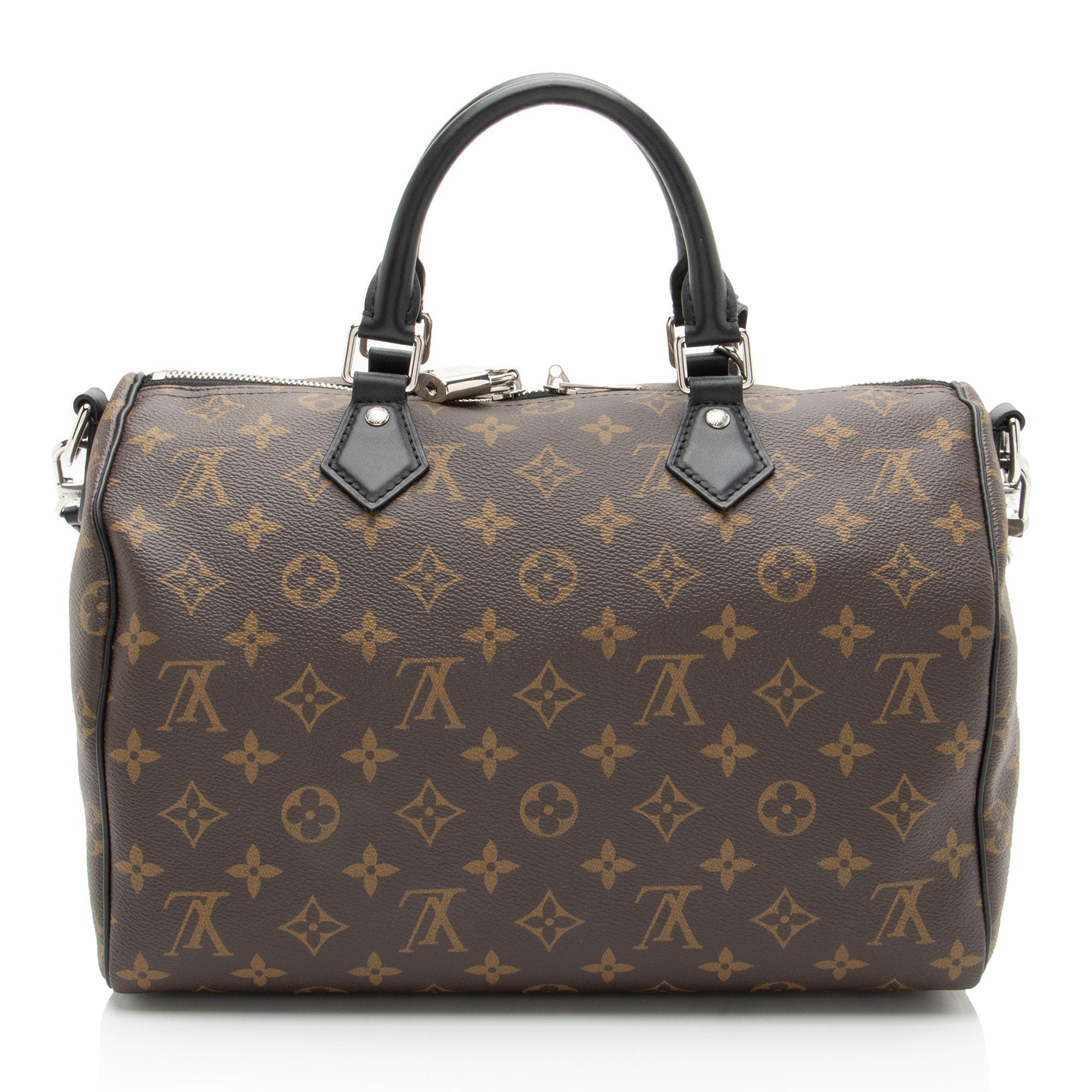 Louis Vuitton Monogram Canvas Speedy Dark 30 Satchel