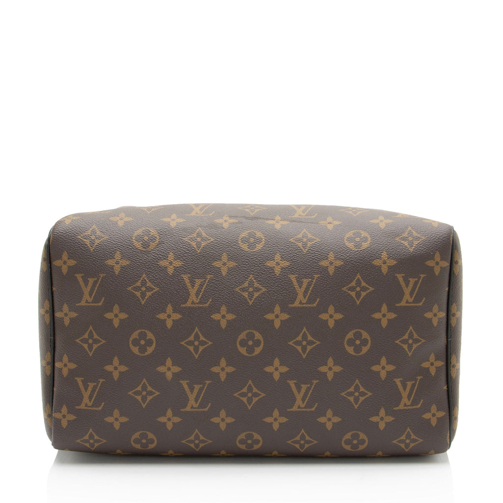 Louis Vuitton Monogram Canvas Speedy Dark 30 Satchel