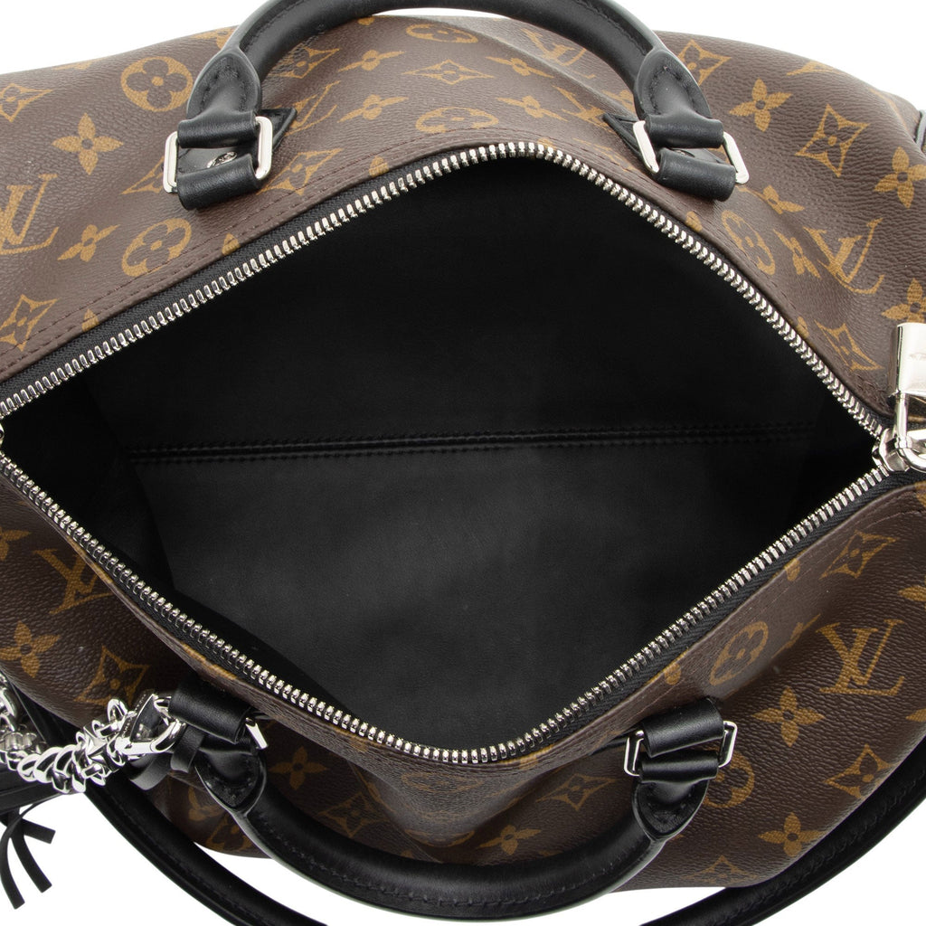 Louis Vuitton Monogram Canvas Speedy Dark 30 Satchel