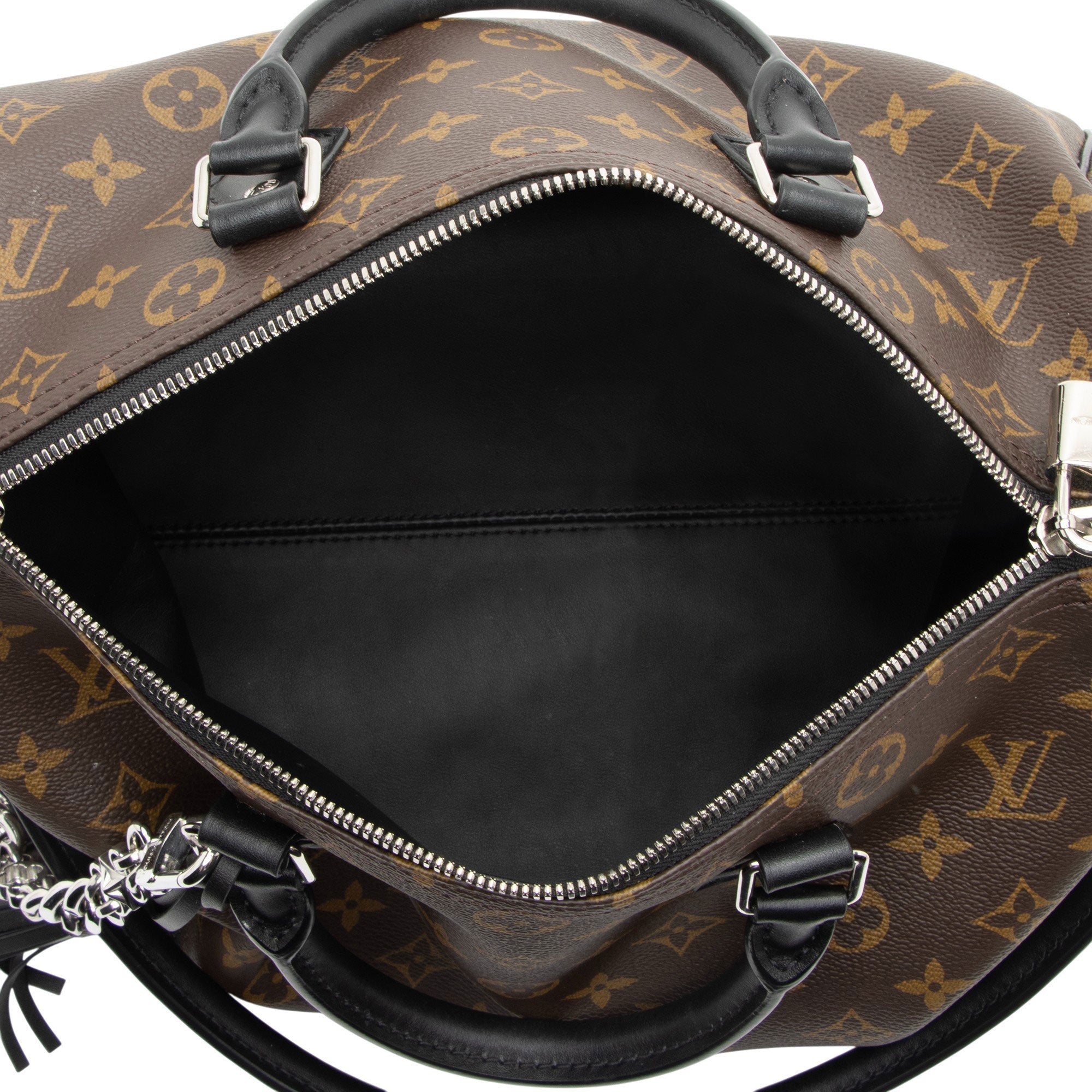 Louis Vuitton Monogram Canvas Speedy Dark 30 Satchel