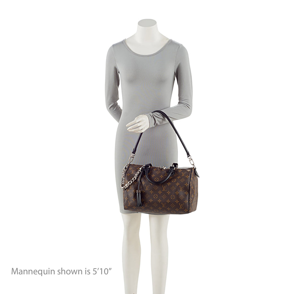 Louis Vuitton Monogram Canvas Speedy Dark 30 Satchel